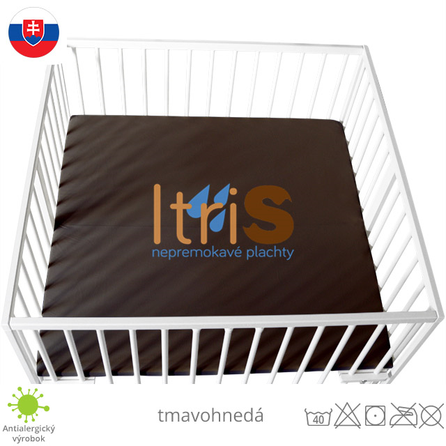 Tmavohnedá jersey napínacia plachta do ohrádky - klasická (premokavá) 100% bavlna Tmavohnedá jersey napínacia plachta do ohrádky - klasická (premokavá) 100% bavlna