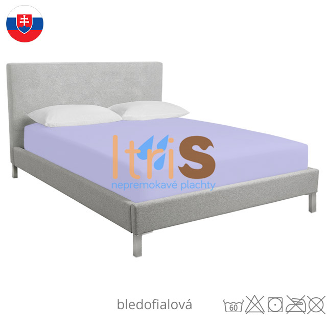 Bledofialová jersey Superstreč napínacia plachta s elastanom - klasická (premokavá) Bledofialová jersey Superstreč napínacia plachta s elastanom - klasická (premokavá)