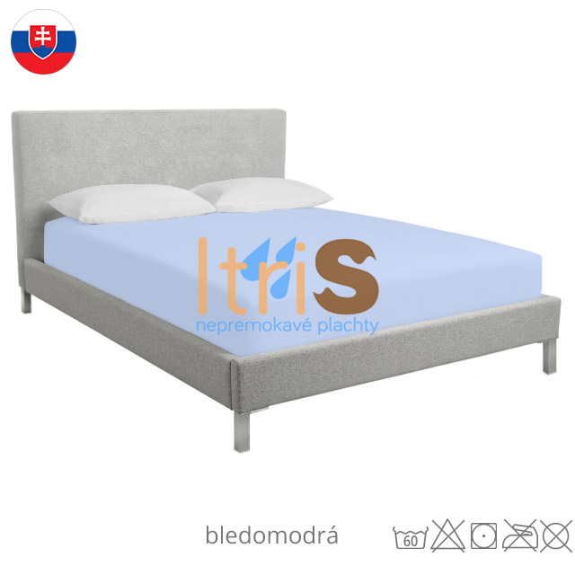 Bledomodrá jersey Superstreč napínacia plachta s elastanom - klasická (premokavá) Bledomodrá jersey Superstreč napínacia plachta s elastanom - klasická (premokavá)