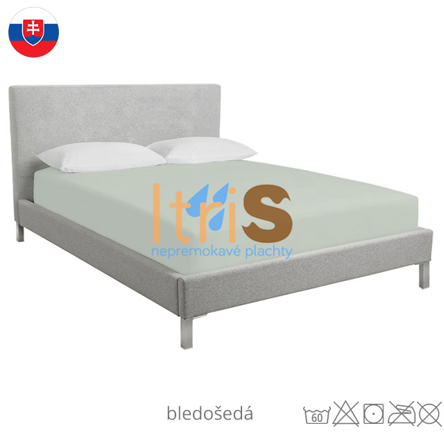 Bledošedá jersey Superstreč napínacia plachta s elastanom - klasická (premokavá) Bledošedá jersey Superstreč napínacia plachta s elastanom - klasická (premokavá)