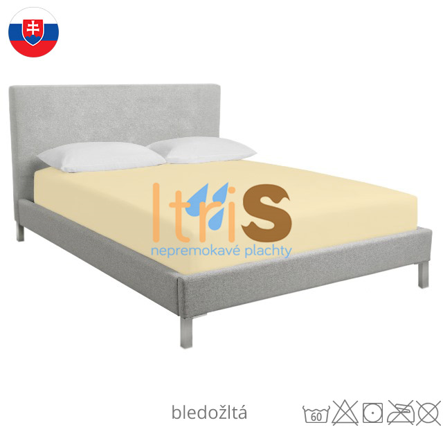 Bledožltá jersey Superstreč napínacia plachta s elastanom - klasická (premokavá) Bledožltá jersey Superstreč napínacia plachta s elastanom - klasická (premokavá)