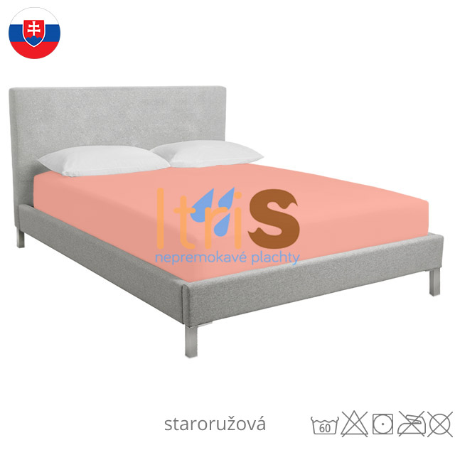 Staroružová jersey Superstreč napínacia plachta s elastanom - klasická (premokavá) Staroružová jersey Superstreč napínacia plachta s elastanom - klasická (premokavá)