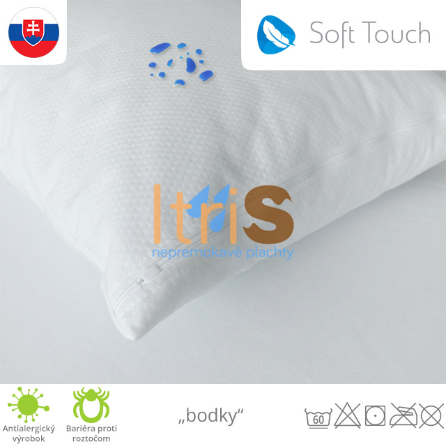 Soft Touch nepremokavá návliečka na vankúš "bodky" Soft Touch nepremokavá návliečka na vankúš "bodky"