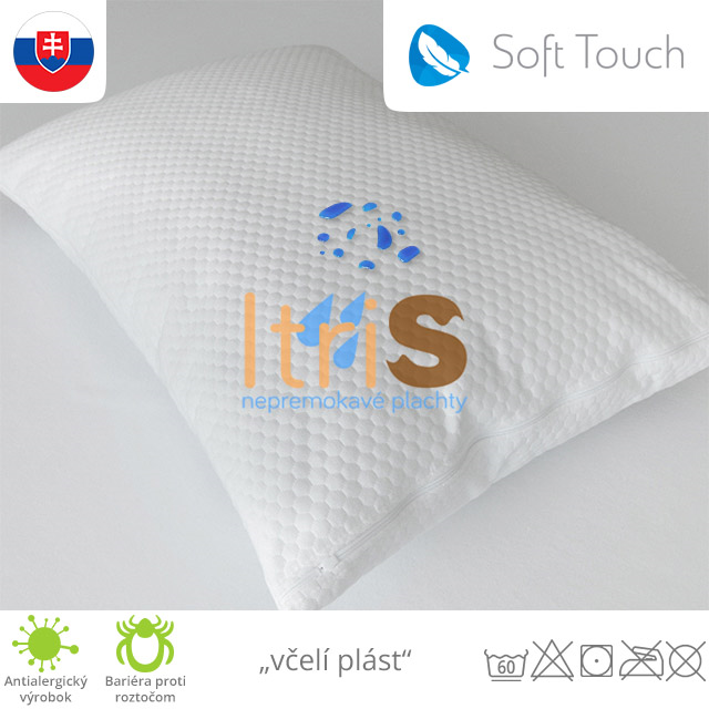 Soft Touch nepremokavá návliečka na vankúš "včelí plást" Soft Touch nepremokavá návliečka na vankúš "včelí plást"
