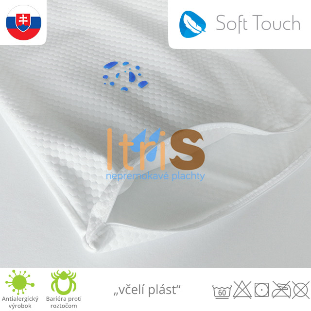 Soft Touch nepremokavá návliečka na vankúš "včelí plást" - detail prevedenia Soft Touch nepremokavá návliečka na vankúš "včelí plást" - detail prevedenia