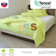 Nepremokavé návliečky s PU záterom - TENCEL®, limetková