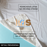 Nepremokavý matracový chránič polyester s PU detail