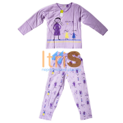 Dievčenské pyžamo s dlhým rukávom For you fialové