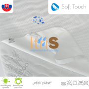 Soft Touch nepremokavý chránič matraca s gumičkami v rohoch "včelí plást"