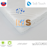 Soft Touch nepremokavý chránič matraca s gumičkami v rohoch "včelí plást"