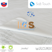 Soft Tocuh nepremokavá podložka na matrac v rohoch bez gumičiek "bodky"