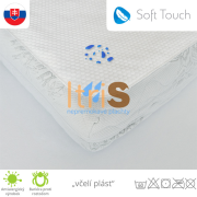 Soft Touch nepremokavá podložka na matrac v rohoch bez gumičiek