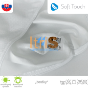 Soft Touch nepremokavá návliečka na vankúš "bodky" - detail prevedenia