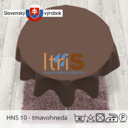 Jednofarebný teflónový obrus - HNS 10 - tmavohnedá