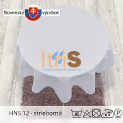 Jednofarebný teflónový obrus - HNS 12 - strieborná