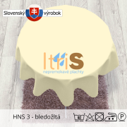 Jednofarebný teflónový obrus - HNS 3 - bledožltá