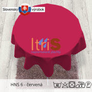 Jednofarebný teflónový obrus - HNS 6 - červená