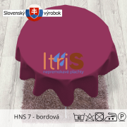 Jednofarebný teflónový obrus - HNS 7 - bordová