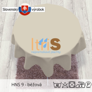 Jednofarebný teflónový obrus - HNS 9 - béžová