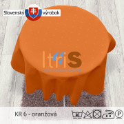 Jednofarebný teflónový obrus - KR 6 - oranžová